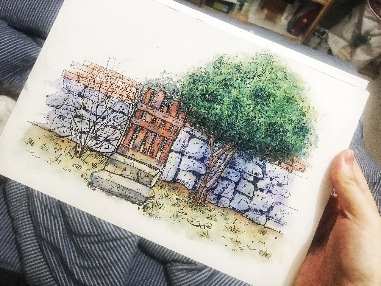 淡彩小景完成稿