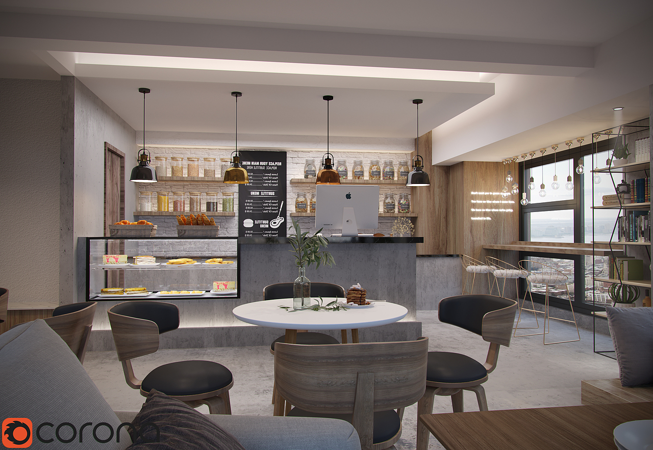 一组咖啡厅表现（图ZMTM1NDY2MTMy） - 家装设计 - 站酷设计师GZ空间视觉设计原创素材 - 站酷ZCOOL