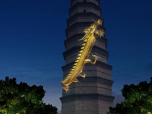古建筑投影秀素材，投影秀图片下载，投影秀设计素材（个人主页-ZNDQwNTgzMjA=） - 其他平面 - 站酷设计师中艺光影秀原创素材 - 站酷ZCOOL