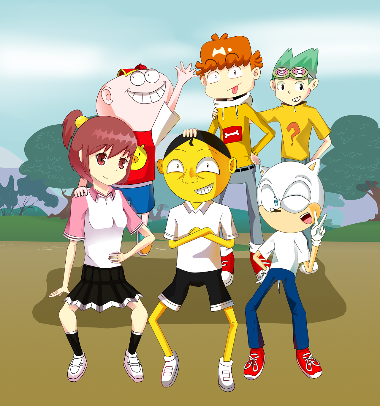 2 0 0 昆明  |  学生 3月份画的,漫画派对化(致敬mlp) 原创  -  插画