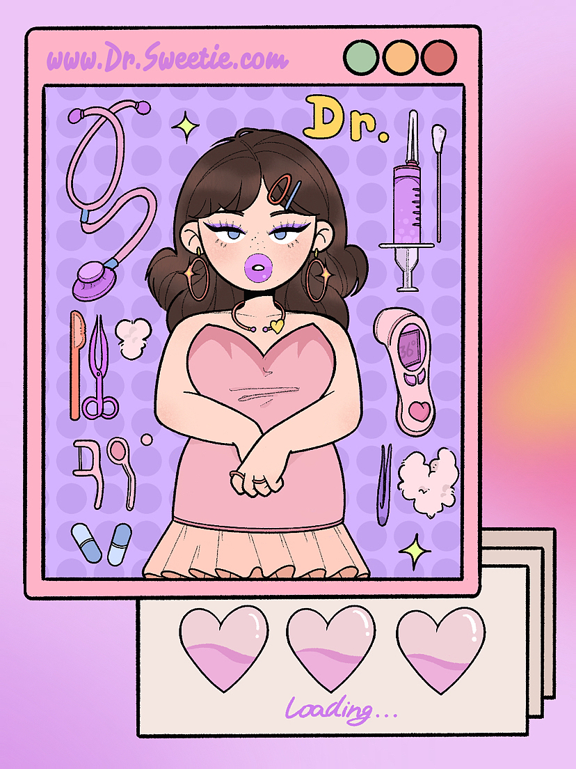 ✨💗Sweetie Girls 04/胖嘟嘟的女孩也可以很辣！（图ZMzE0ODMxNjIw） - 艺术插画 - 站酷设计师DSSHU原创素材 - 站酷ZCOOL