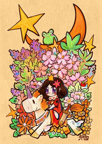 元素装饰风格插画