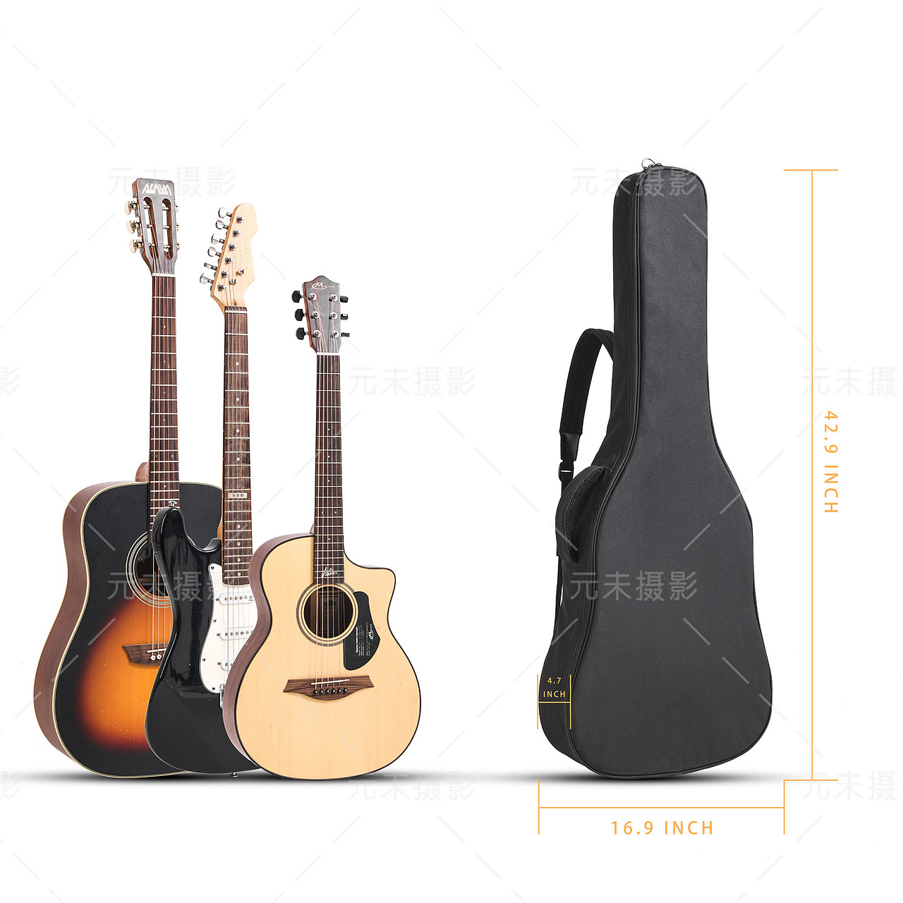 吉他包 亚马逊产品拍摄