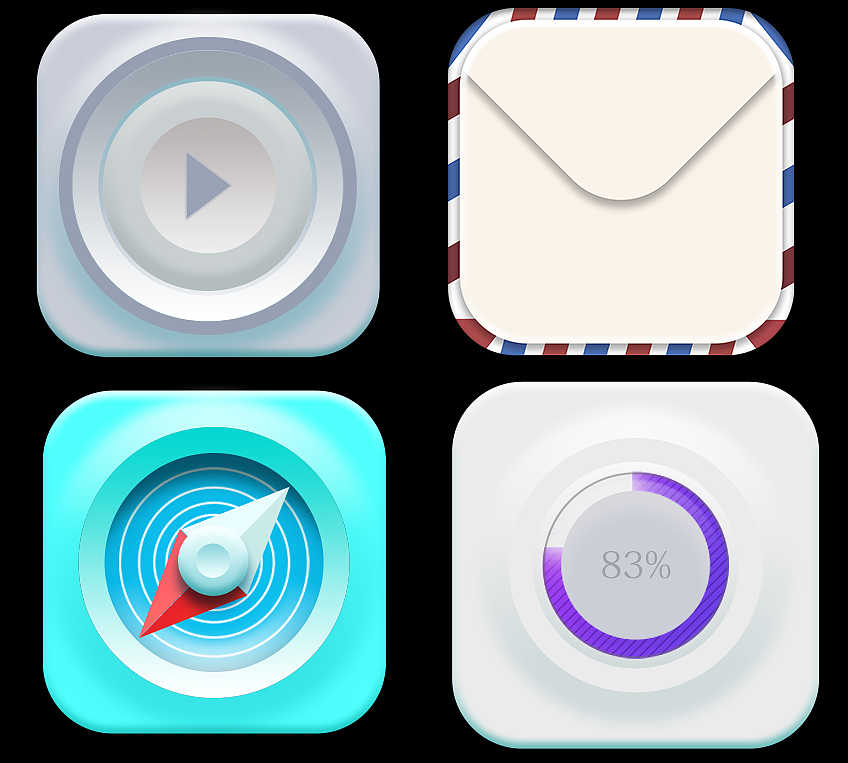 拟物化图标练习02