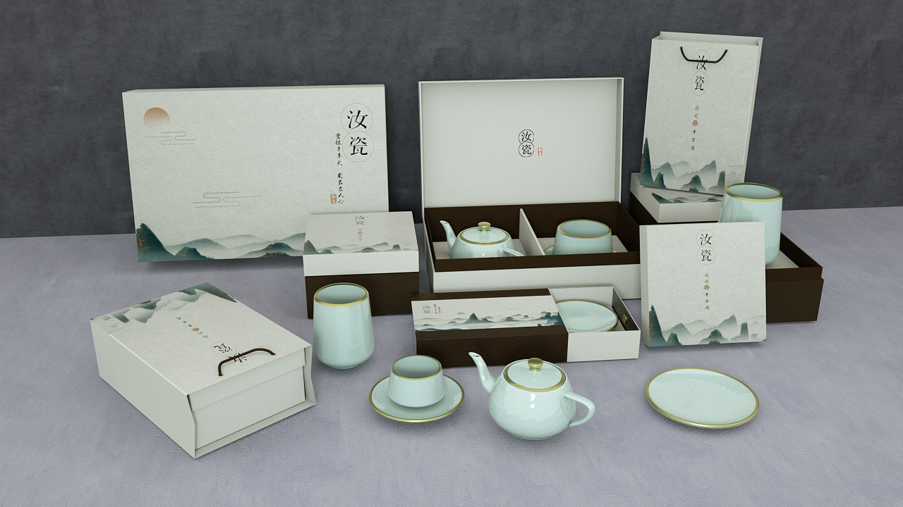 汝瓷包装（图ZMjA4MzkyMTI0） - 产品 - 站酷设计师胖小凡子原创素材 - 站酷ZCOOL