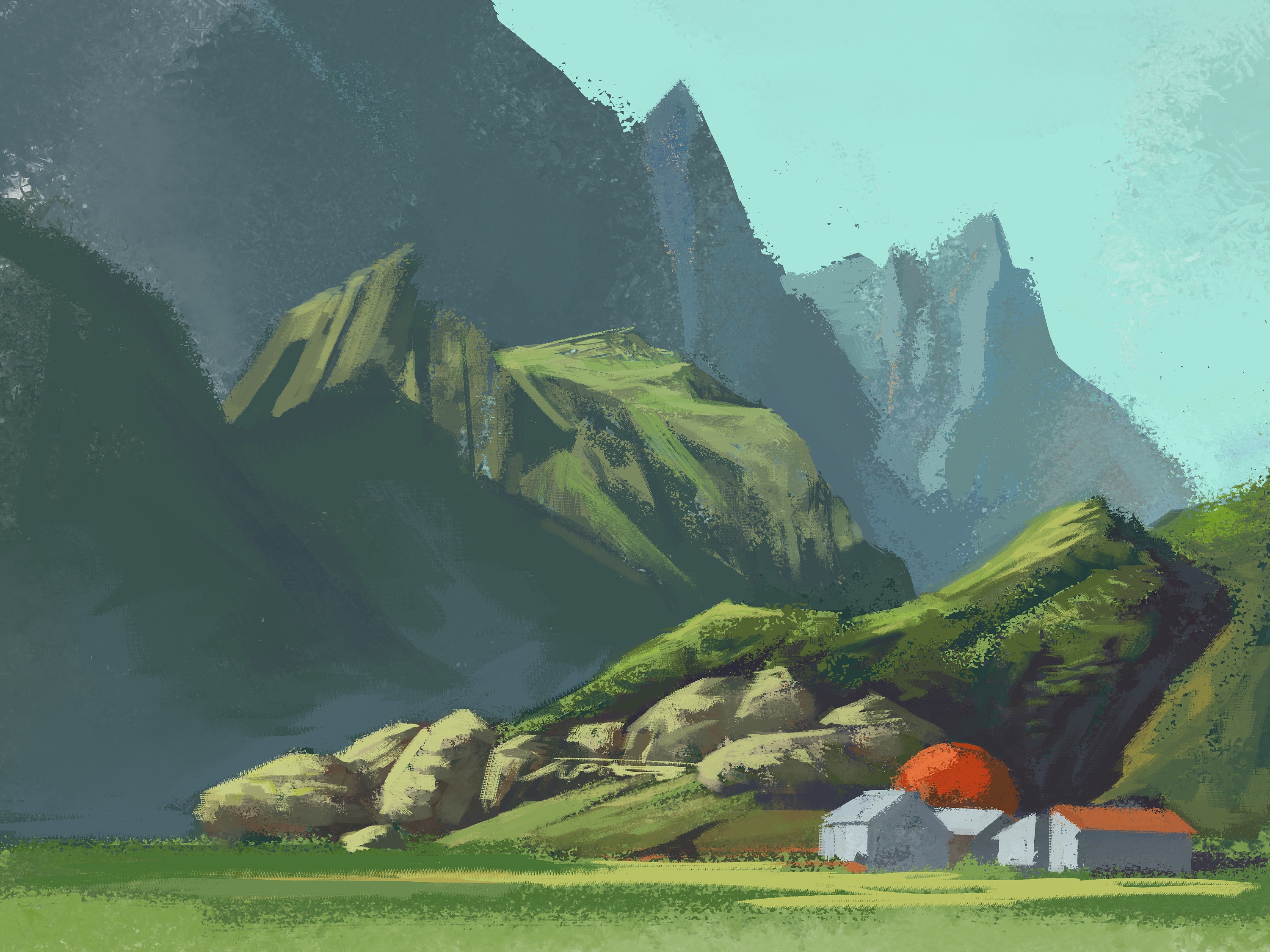 四十分钟风景速涂练习