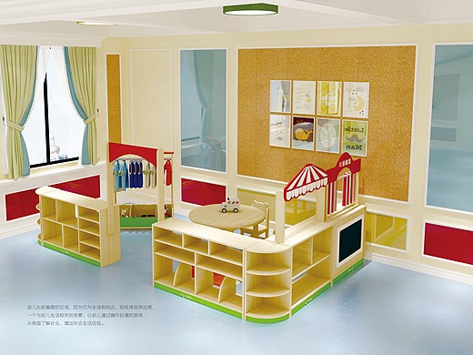 幼儿园儿童实木区域活动家具系列