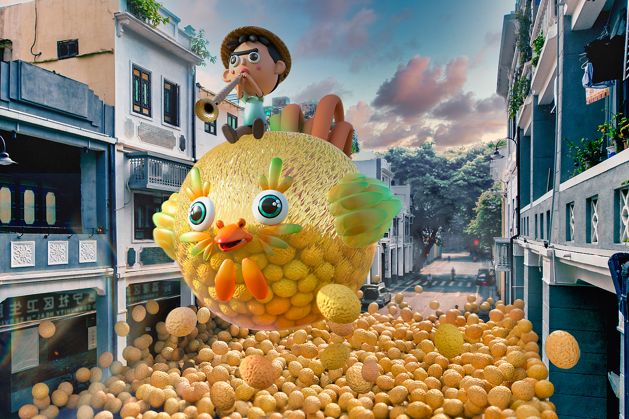 永庆坊AR公共艺术实验（图ZMjE2ODI4ODE2） - 其他三维 - 站酷设计师Scottbeezyy原创素材 - 站酷ZCOOL