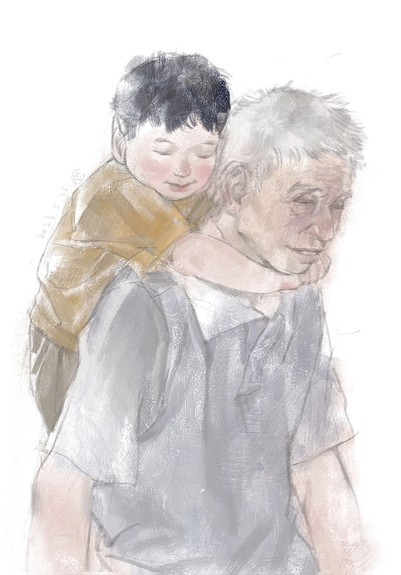 我幻想过无数种拥抱的方式（图ZMzQ5NTkyNzA0） - 艺术插画 - 站酷设计师叁平米原创素材 - 站酷ZCOOL