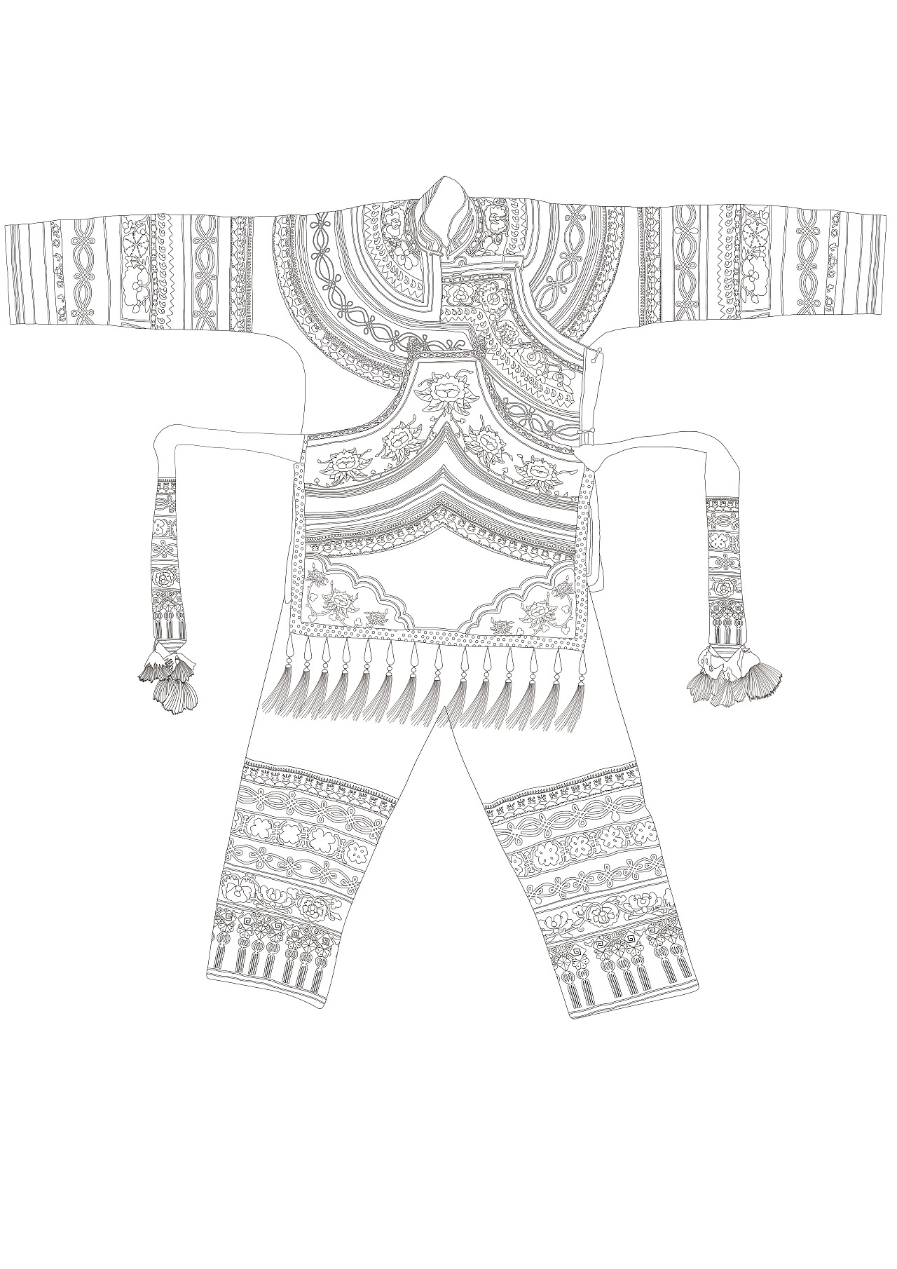 楚雄永仁赛装节服饰以及配件插画（图ZMTgyODYwMzA0） - 商业插画 - 站酷设计师鱼儿君原创素材 - 站酷ZCOOL