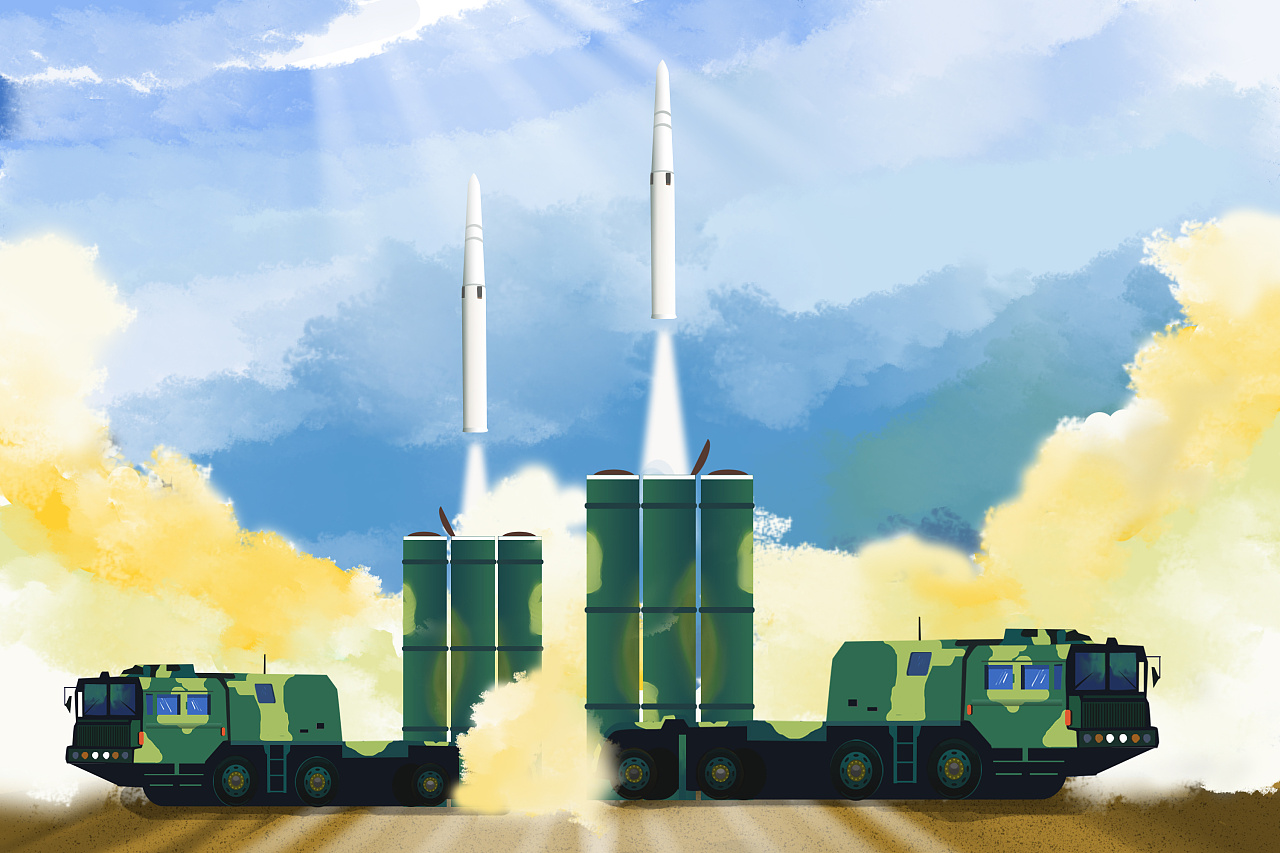 导弹发射震憾瞬间