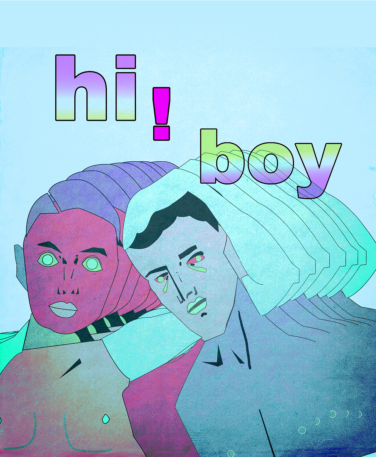 hi，boy！（图ZMzc2NDA2NTI=） - 创作习作 - 站酷设计师时大条原创素材 - 站酷ZCOOL