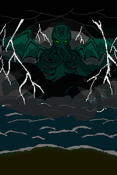 分享收藏小房间塔桥咖啡厅像素画头像克苏鲁像素画大理人之有鱼系列24