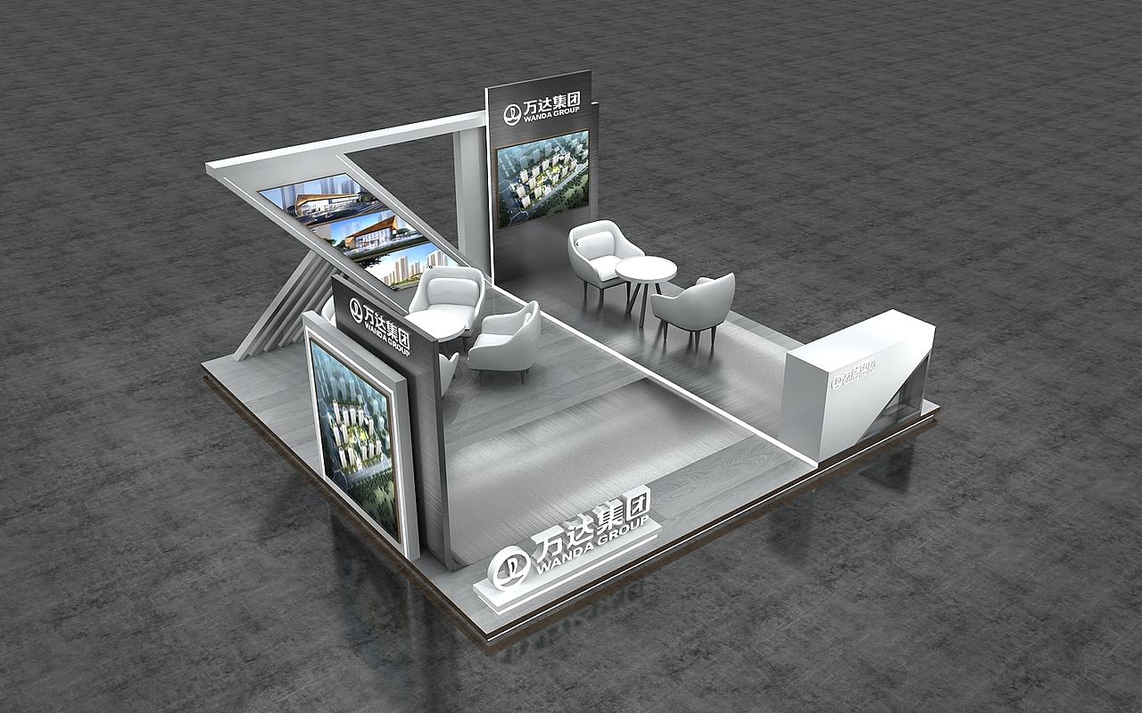 万达房地产3D效果图