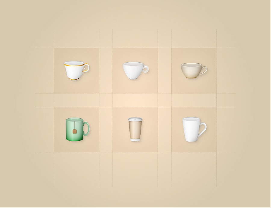 一组杯子小练习