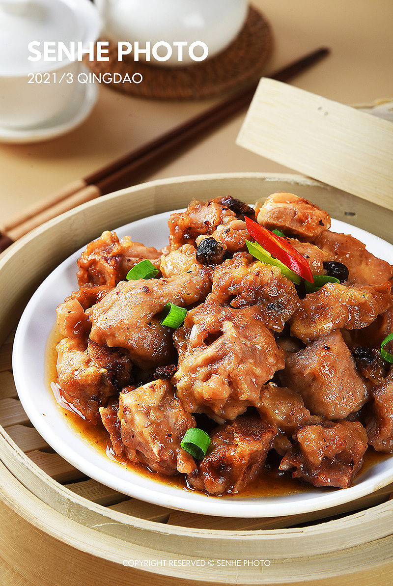 豉香小排骨广式早茶产品拍摄