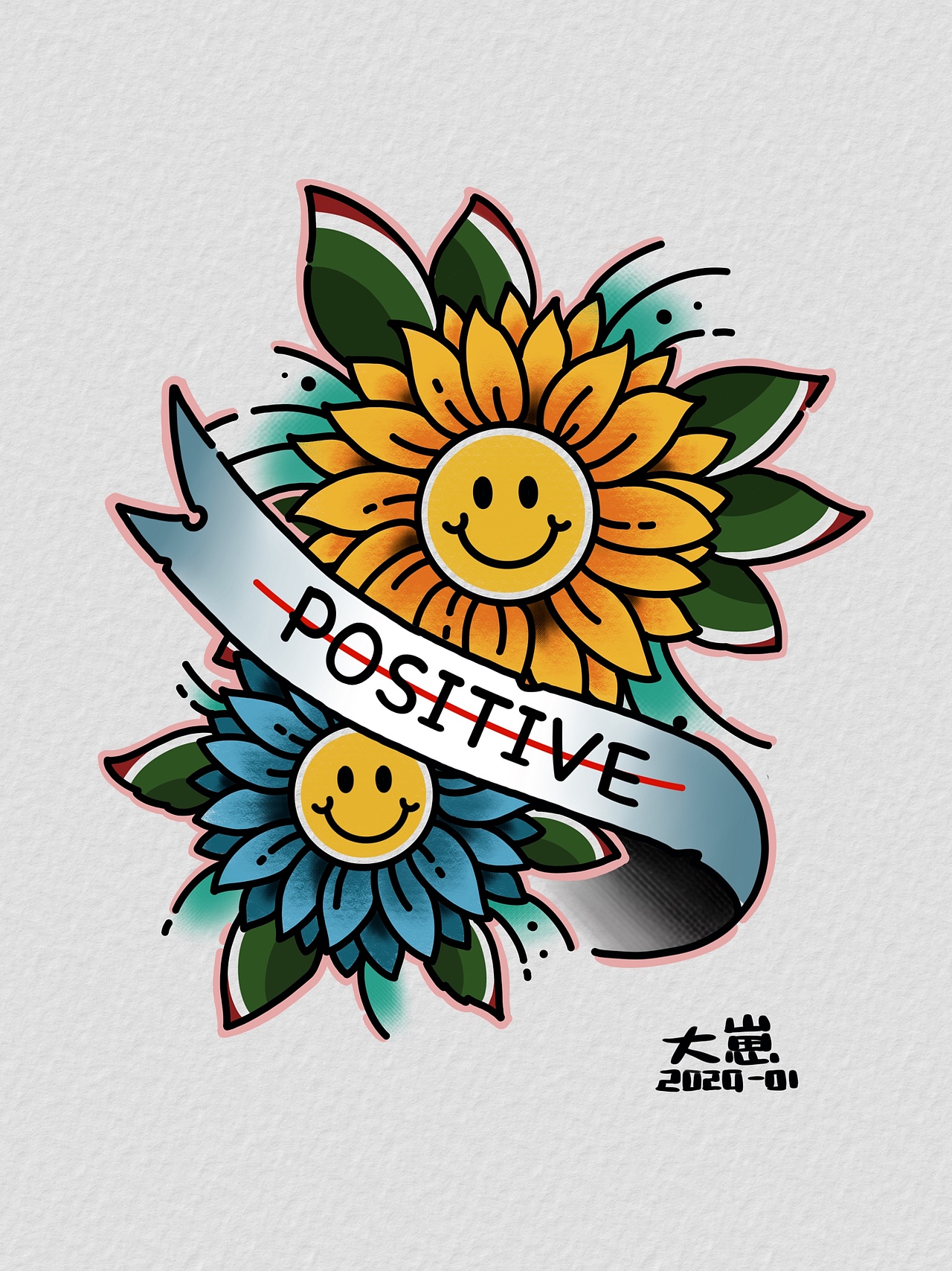Positive-🌻（图ZMTk1NDM3NTcy） - 绘本 - 站酷设计师大崽原创素材 - 站酷ZCOOL