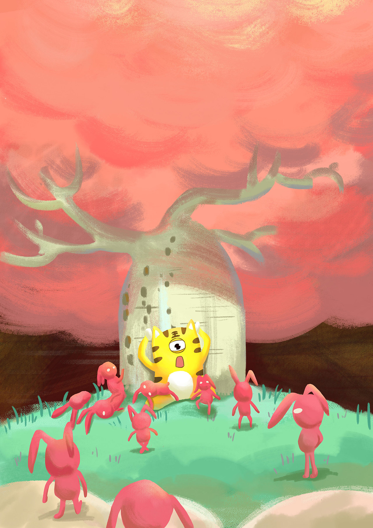 懒虎的梦境世界（图ZMjAwMTA1MDQw） - 商业插画 - 站酷设计师每日大单品原创素材 - 站酷ZCOOL