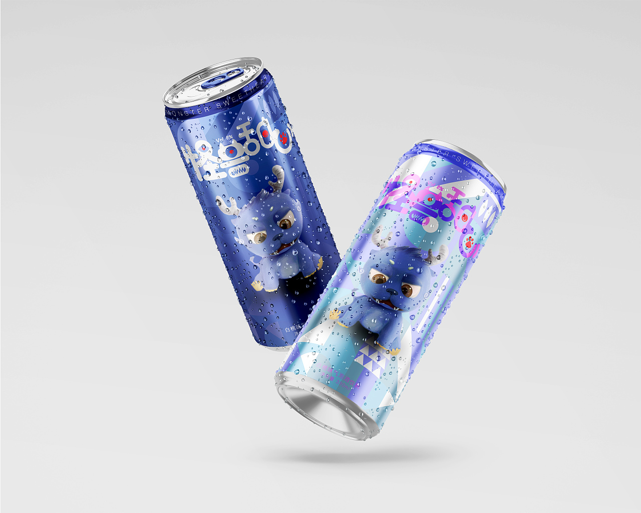 怪兽甜心--易拉罐设计