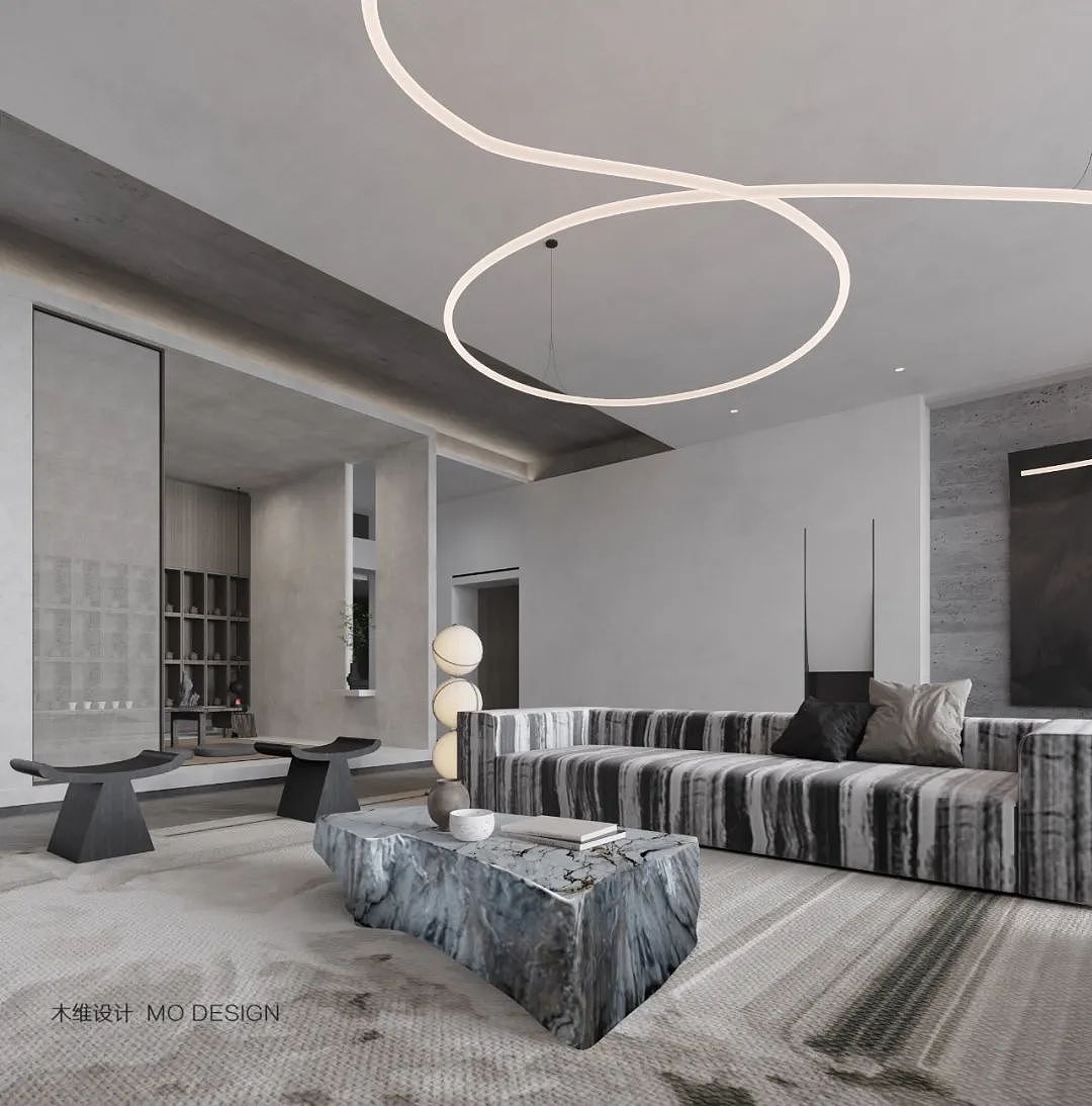 杭州别墅私宅设计丨富春玫瑰园风禾苑