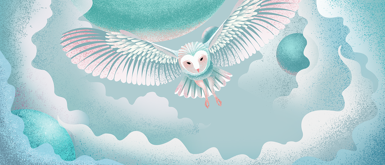 插画练习——清晨的猫头鹰（图ZMTQ4MjI2MzIw） - 创作习作 - 站酷设计师舍易sheyi原创素材 - 站酷ZCOOL