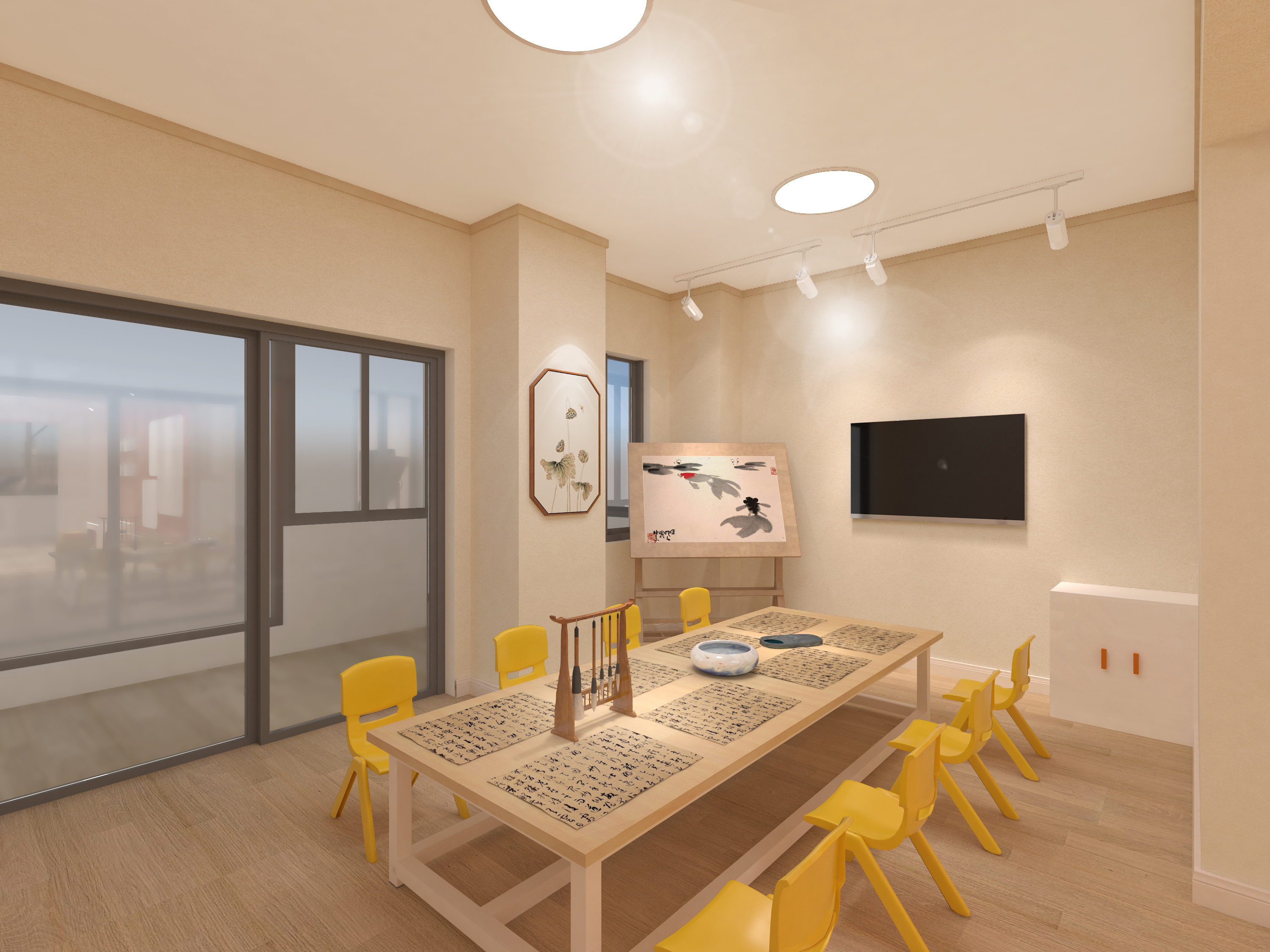 温馨的邻居式美术培训机构