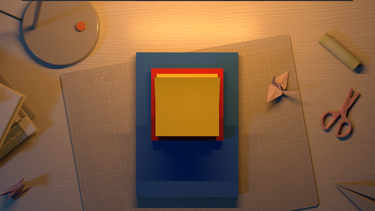 儿童彩色剪纸产品动画