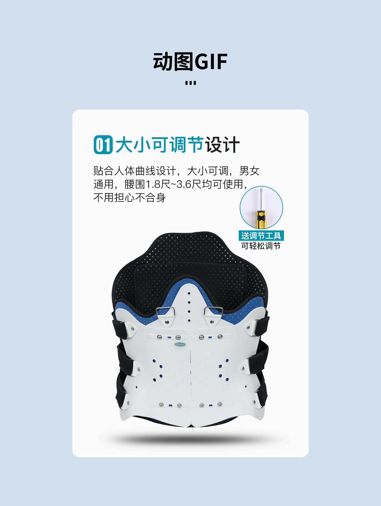 胸腰椎固定支具详情