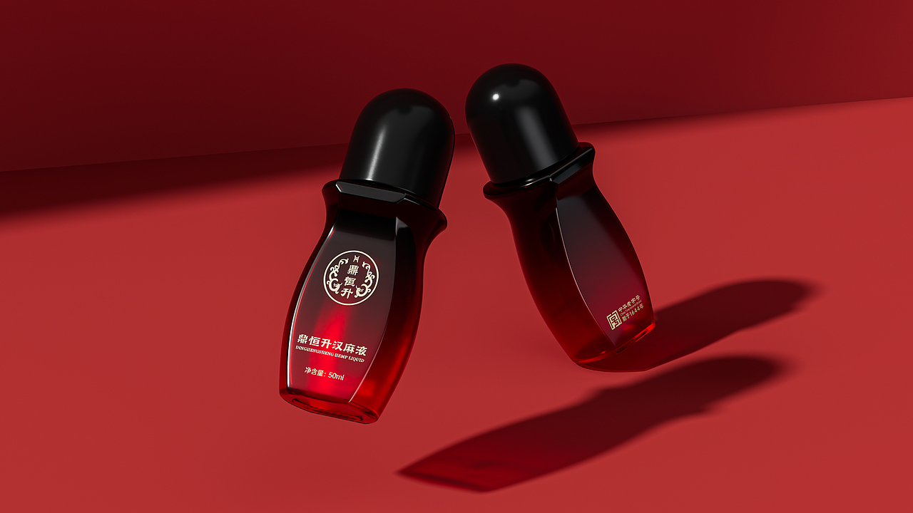 国潮礼盒包装设计&鼎恒升汉麻液