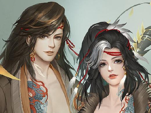 【剑三同人】丐帮组（个人主页-ZMzQ5NTY0NjA=） - 游戏原画 - 站酷设计师玉梨子Art原创素材 - 站酷ZCOOL