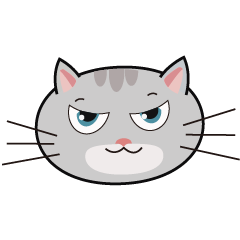 卡通表情包一只逗乐的猫,带走它微信搜索也可找到哦!