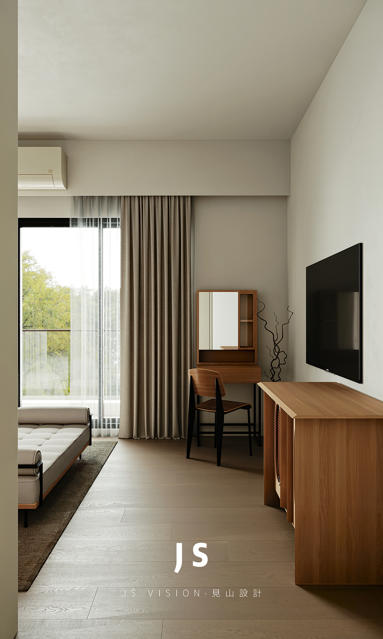 新案渲染｜现代简约卧室（图ZMzY2MTI1ODk2） - 家装设计 - 站酷设计师JS见山设计原创素材 - 站酷ZCOOL