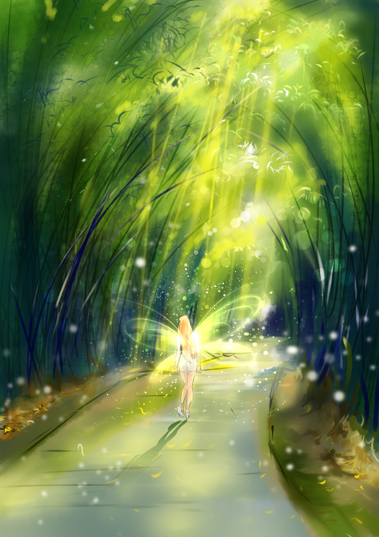 竹林仙子|插画|商业插画|蒂赛 - 原创作品 - 站酷 (zcool)