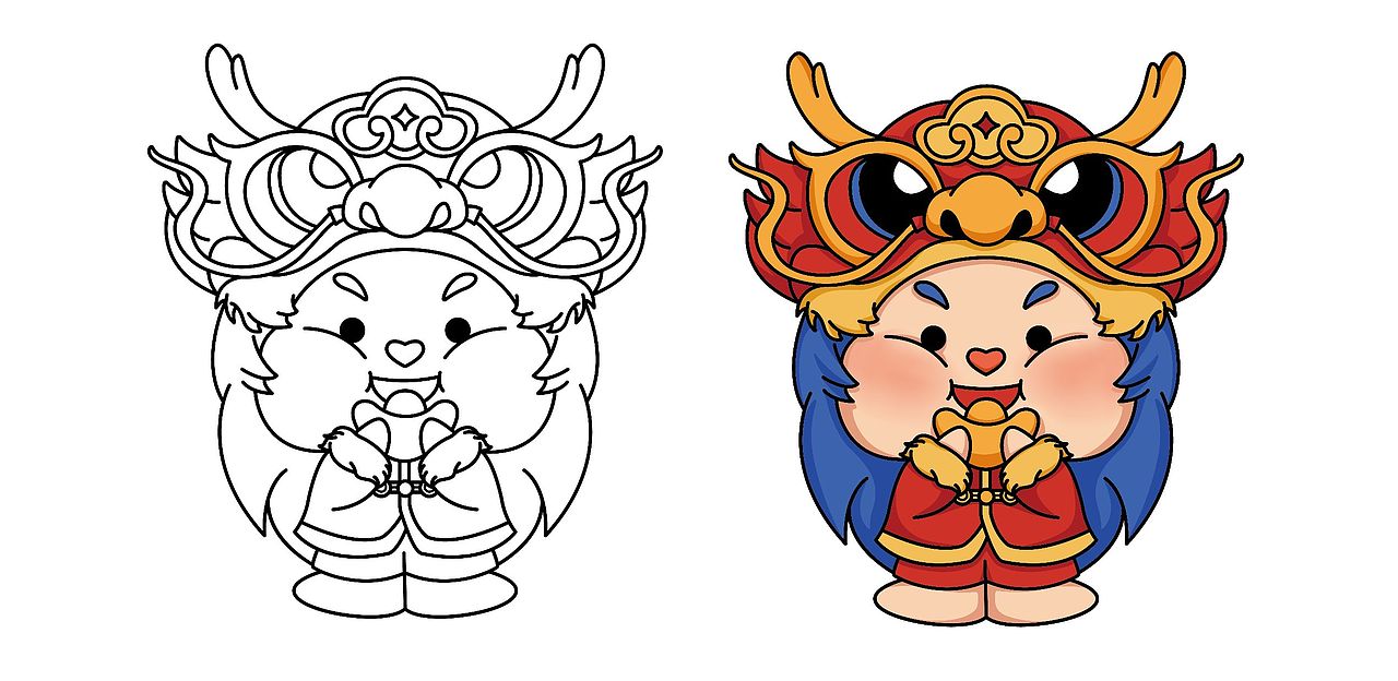 枝冠蓝莓IP-龙年大吉