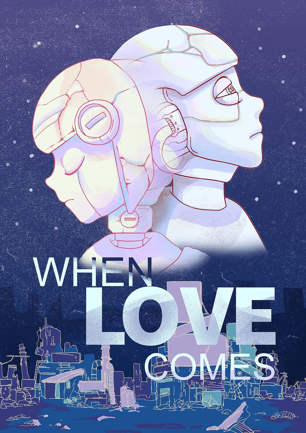毕设动画海报《when love comes》