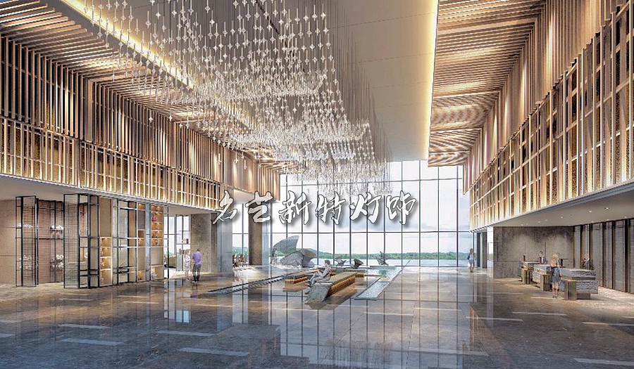 万豪酒店大堂创意灯具定制