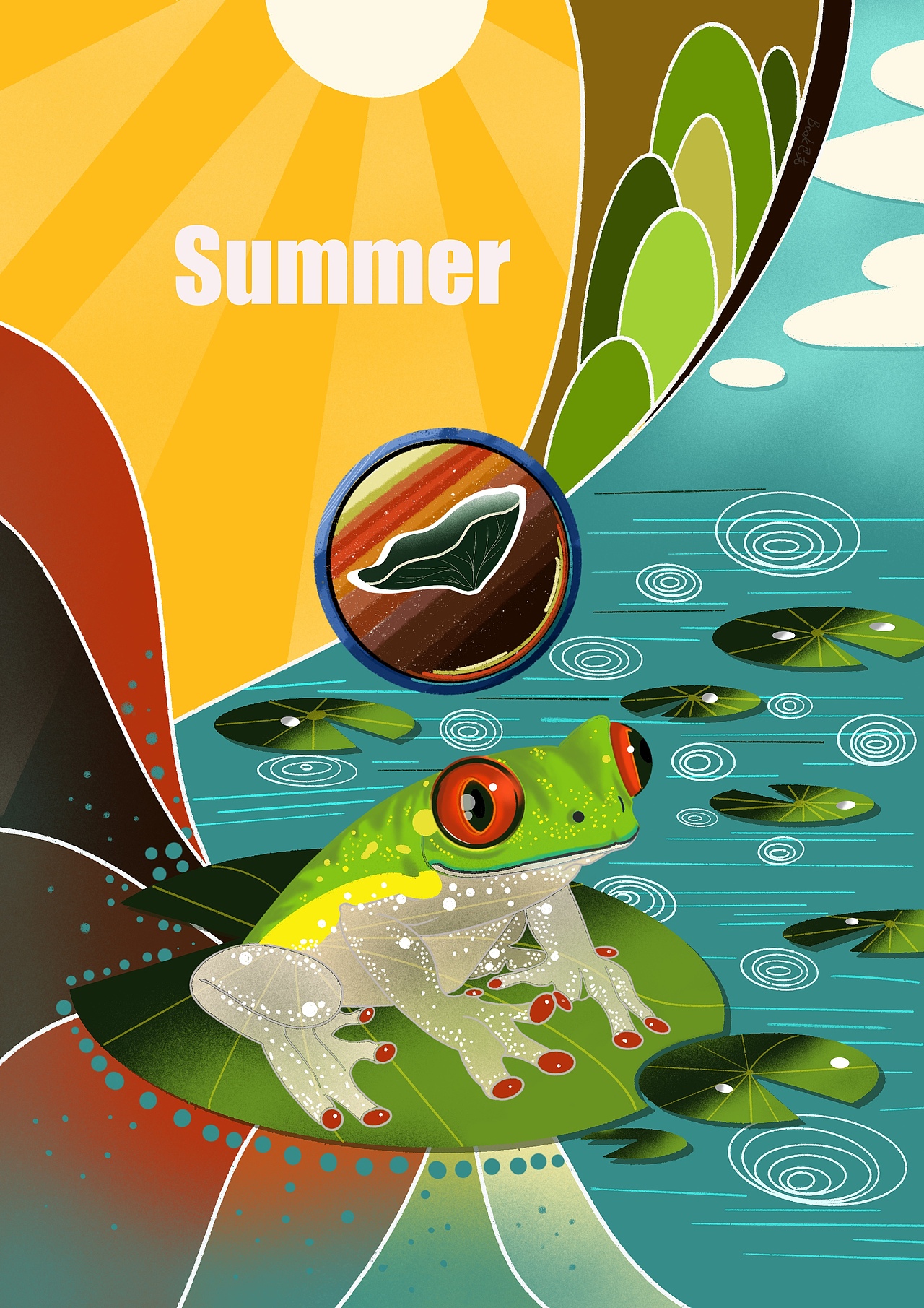 四季自然好風(fēng)光—春回/夏行/秋來/冬至（圖ZMjY0NzgzOTMy） - 商業(yè)插畫 - 站酷設(shè)計(jì)師BOOK巴克原創(chuàng)素材 - 站酷ZCOOL