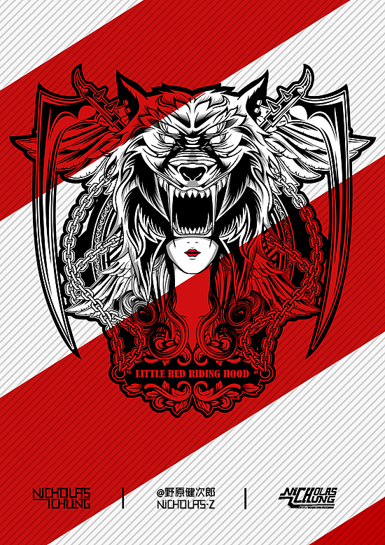 Little Red Riding Hood小红帽-装饰画创作
