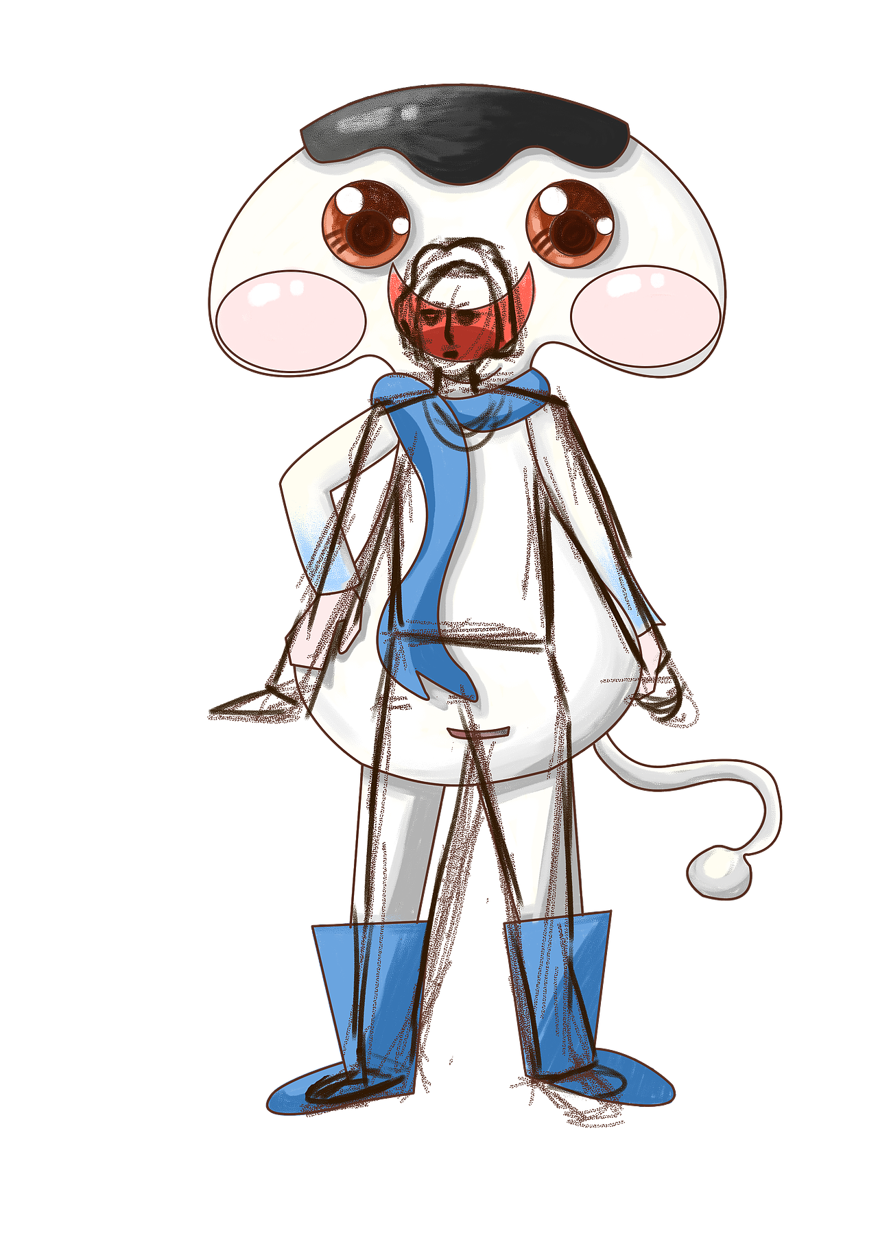 第一次画活动的玩偶