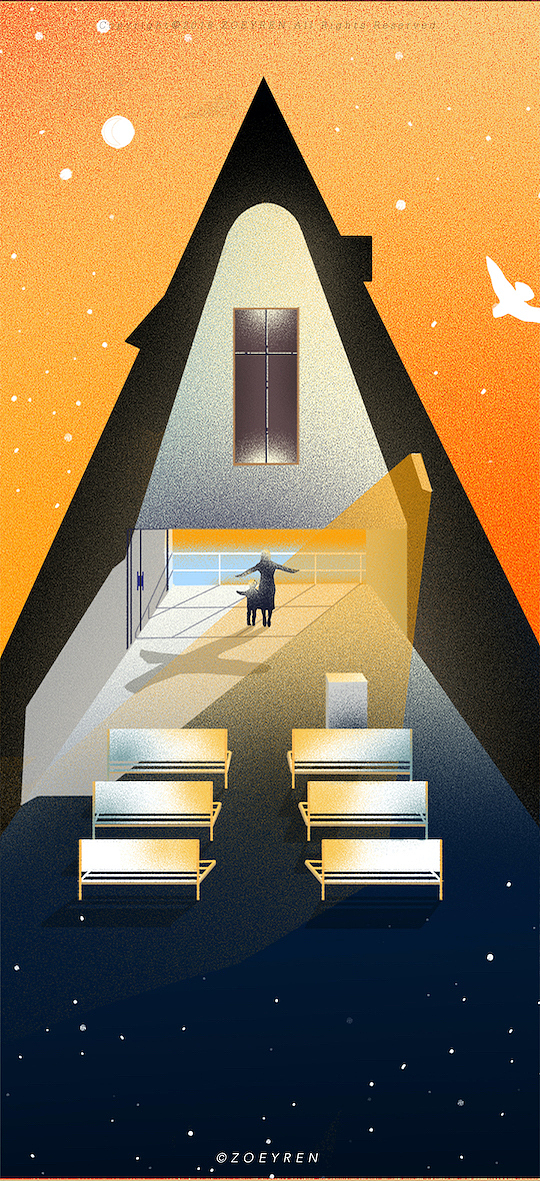 五米长卷，手绘阿那亚 | 秋天我们沉思，冬天我们恋爱（图ZMjA5NDU0ODEy） - 商业插画 - 站酷设计师ZoeyRen原创素材 - 站酷ZCOOL