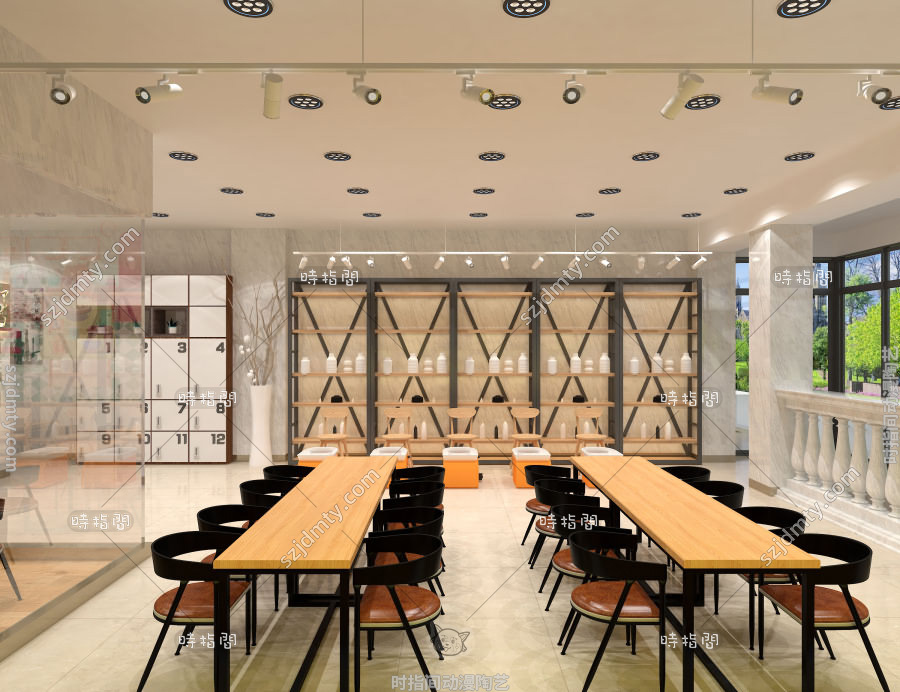 陶艺店装修风格，时指间店面展示