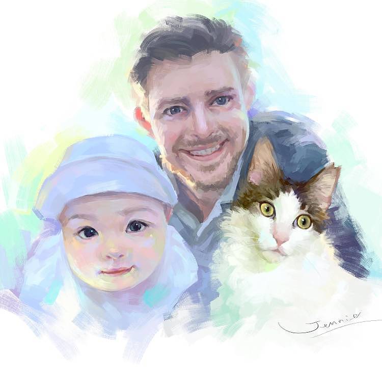 涂一张朋友的生日贺图