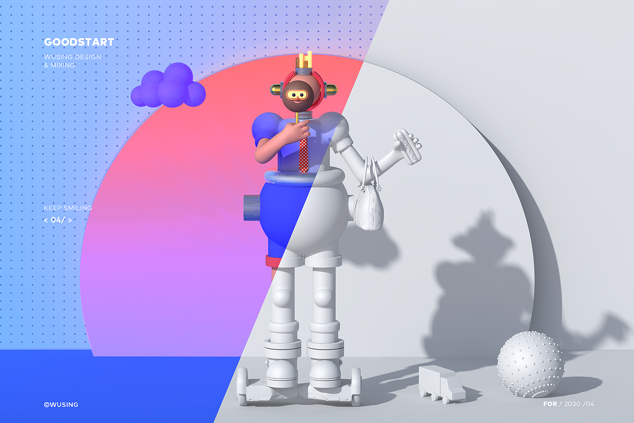 CINEMA 4D 生活的小琐事（图ZMjA0MjgwODA4） - 场景 - 站酷设计师W伍拾壹原创素材 - 站酷ZCOOL