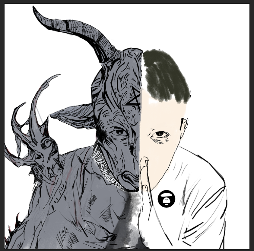 原創(chuàng)手繪音樂專輯封面（圖ZMjEwMTM1NjI4） - 商業(yè)插畫 - 站酷設(shè)計師張無味原創(chuàng)素材 - 站酷ZCOOL