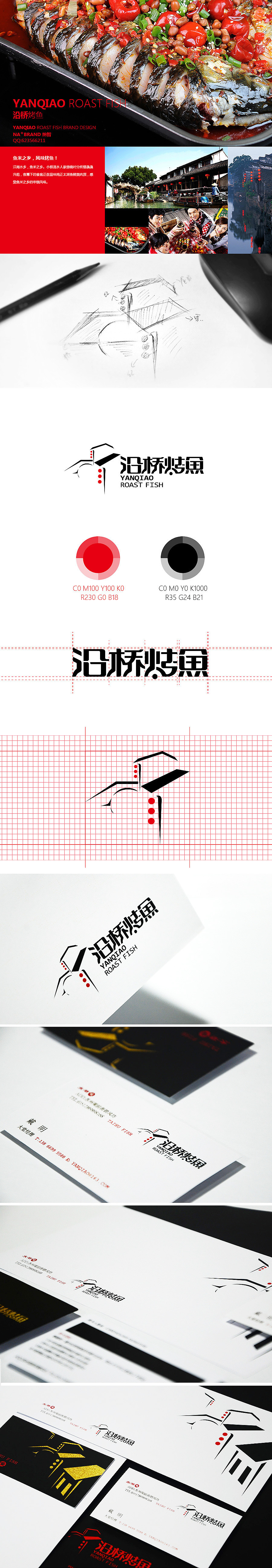 沿桥烤鱼品牌标志设计/纳智品牌设计（图ZODQ5MDcxNjQ=） - Logo - 站酷设计师纳智设计原创素材 - 站酷ZCOOL
