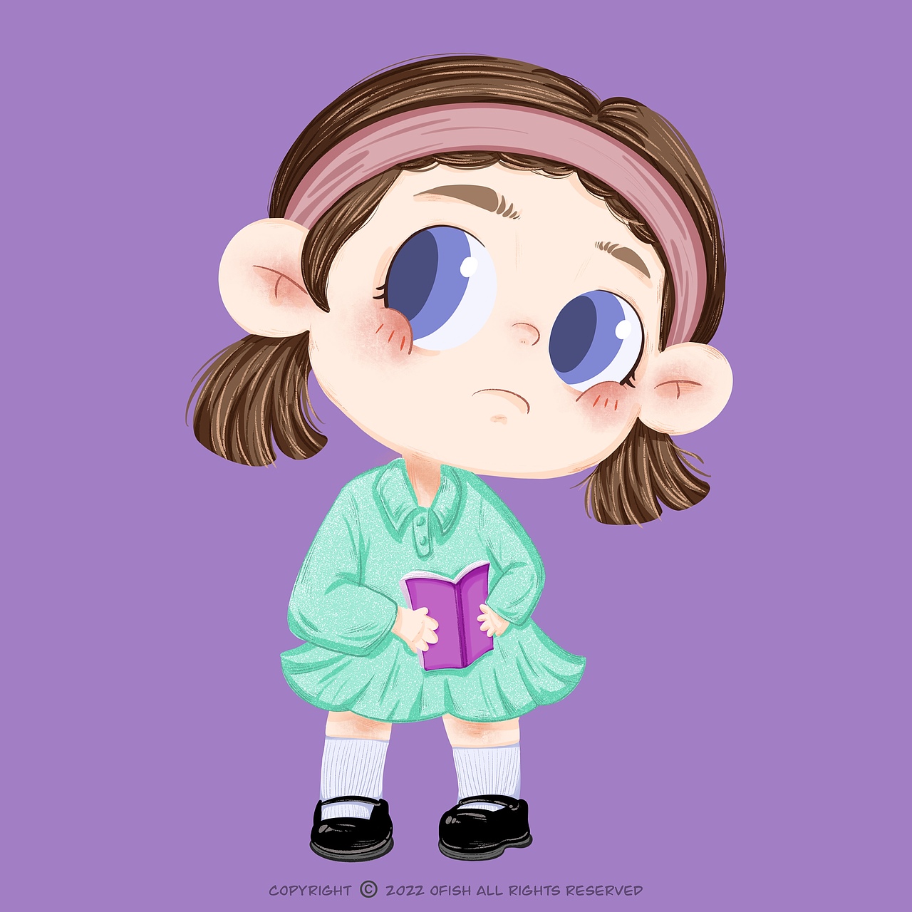 原创插画|儿童插画小女孩