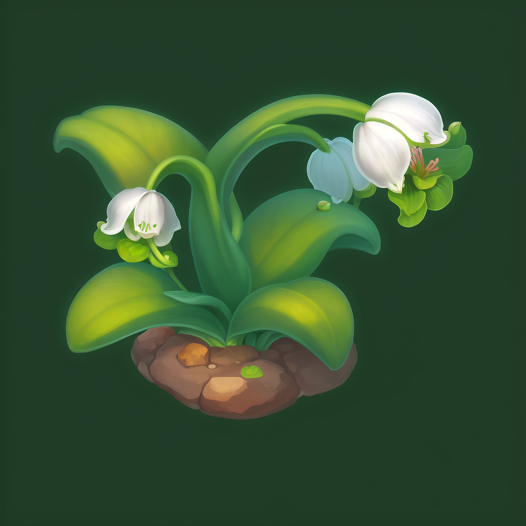 AI-卡通-花花草草