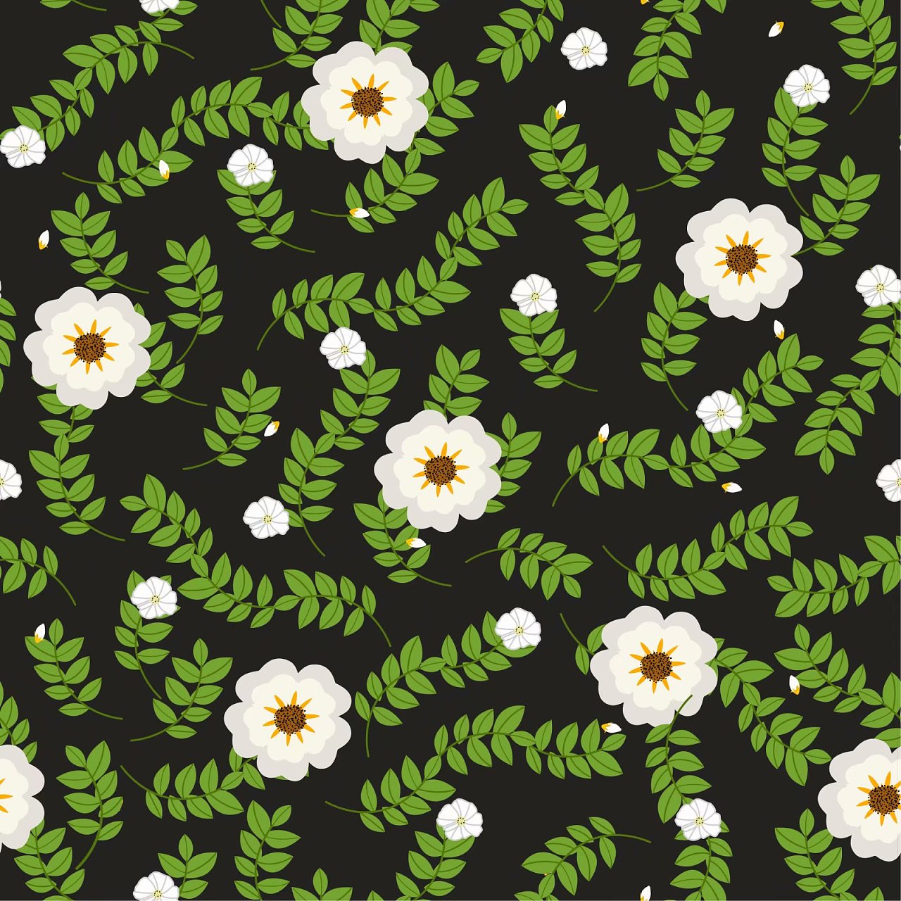 花朵满版图案系列|平面|图案|是大池啊 - 原创作品 - 站酷 (zcool)