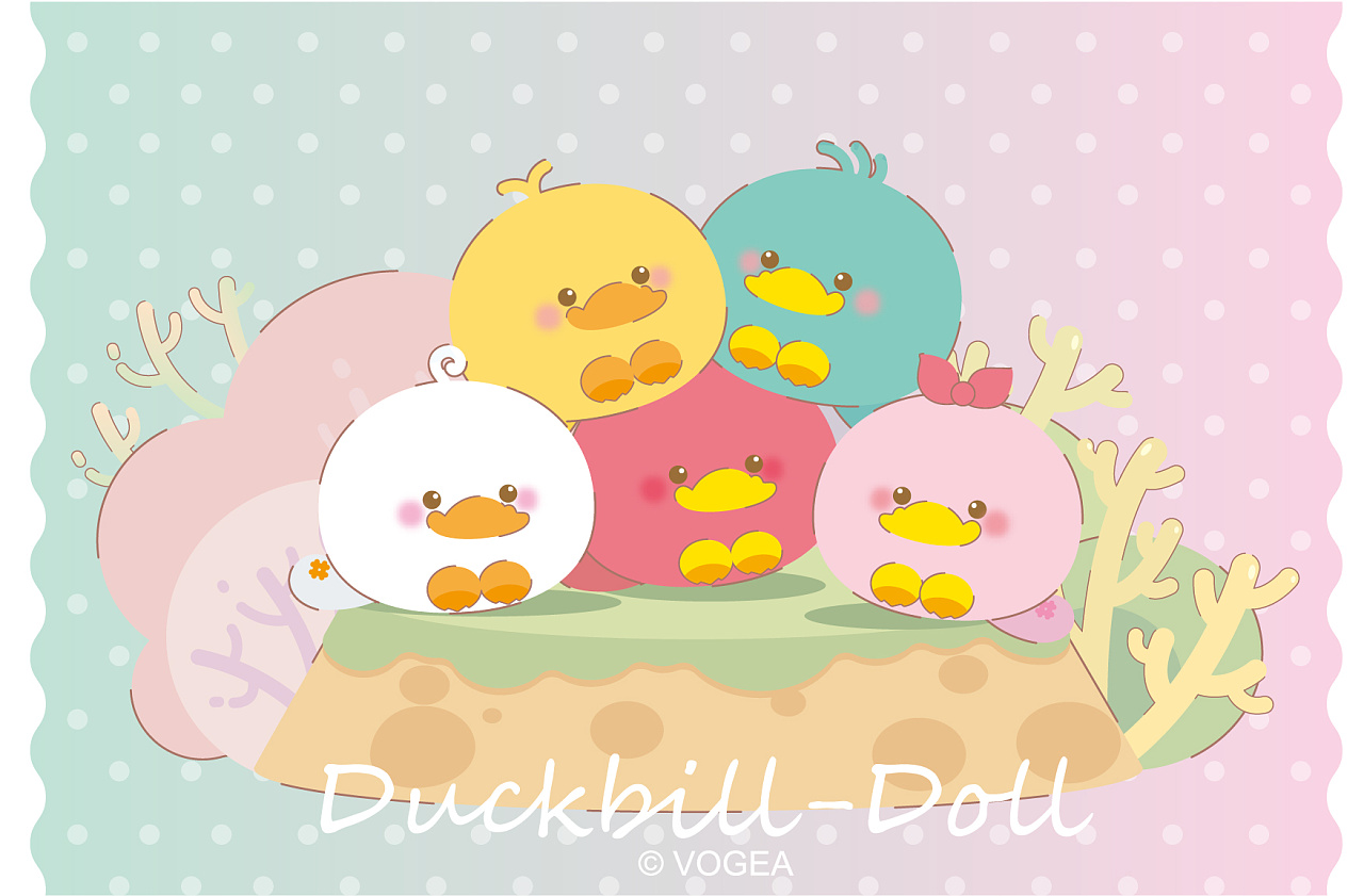 插画| duckbill doll鸭嘴兽宝贝圆滚滚系列
