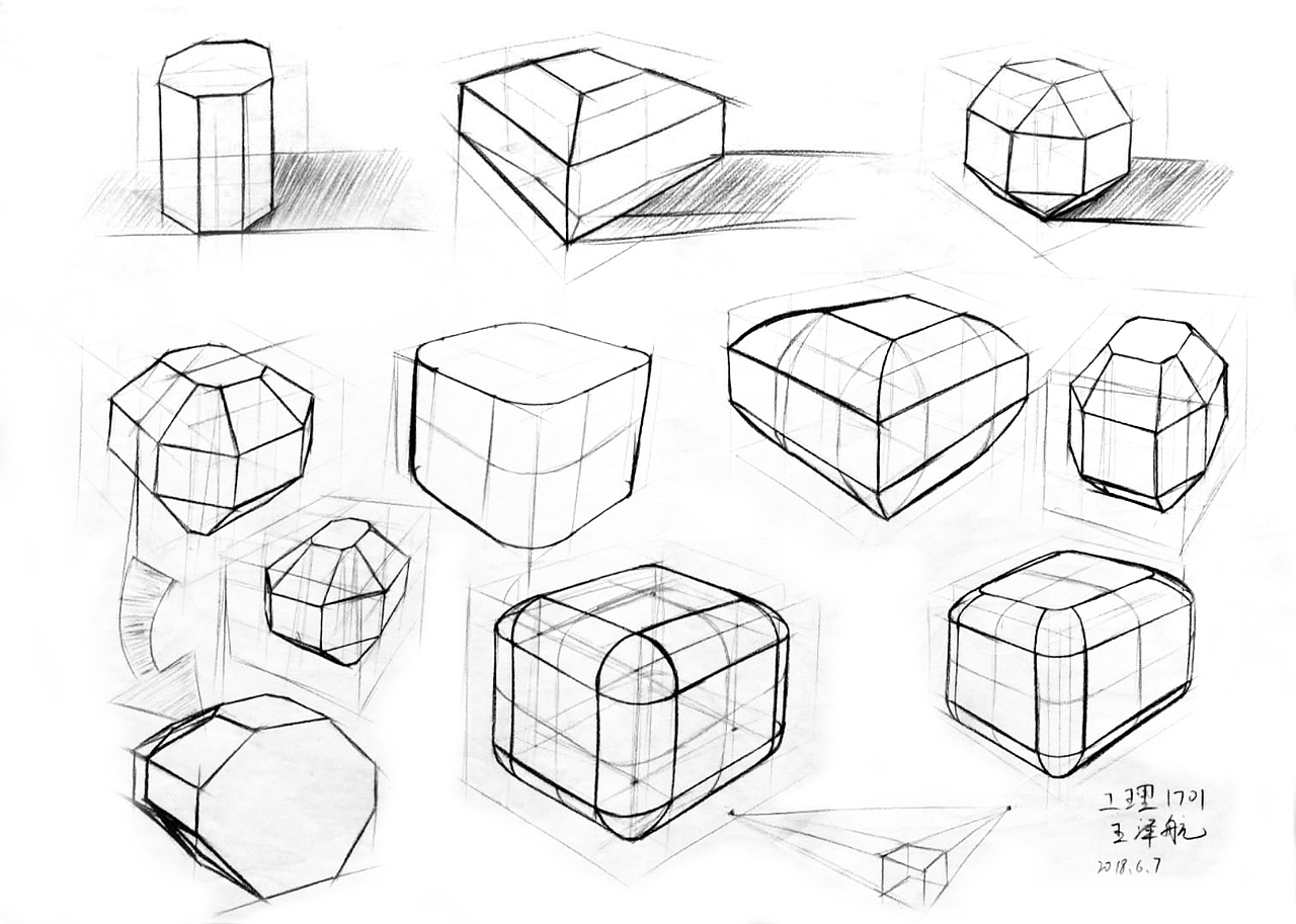 设计素描结课作品选|平面|其他平面|梵轩丶_原创作品-站酷zcool